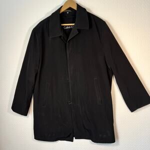 Calvin Klein Mens Raincoat Removable Double Layer Wool Zip Liner 38R